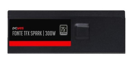 Fonte Gab Slim Tfx 300w Real Spark 75+ Pfc Ativo Pcyes