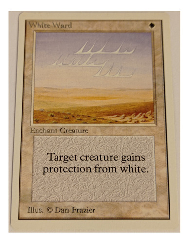 Carta Magic White Ward [unlimited 2ed] Mtg Enchant Creature