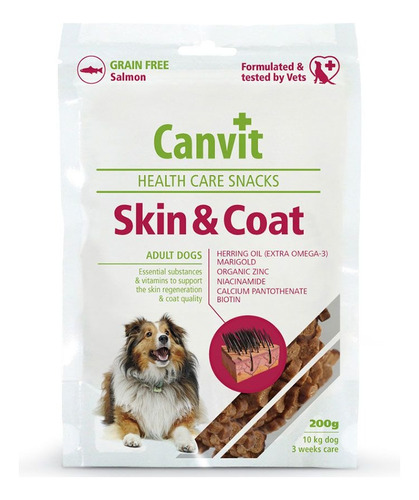 Snack Canvit Dog Skin Coat 200gr. Np