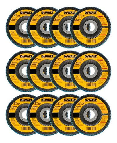 Kit 14 Discos Desbaste Flap Lâminado 4 1/2x7/8 Grão 40 Dw8307 Dewalt