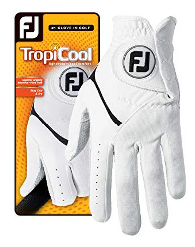 Guantes De Golf Guantes Footjoy Tropicool, Blancos, Grandes,