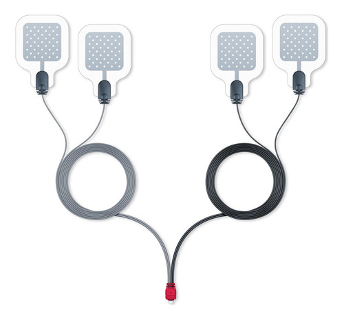 Cables De Repuesto Con Electrodos Compatible Con Em59 Gris Oscuro
