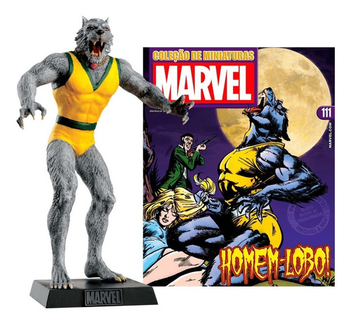 Miniaturas Action Figure Marvel Homem Lobo Ed 111 Lacrada