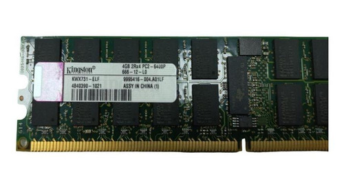 Memoria Desktop 4gb Ddr2 800mhz Kingston Kwx731-elf Servidor (Usado)