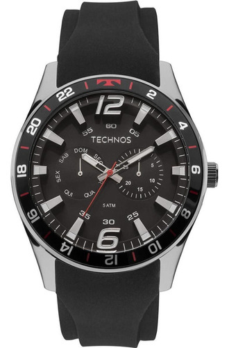 Relógio De Pulso Masculino Technos 2115ksn Preto