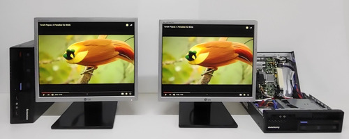 Imagem 2 de 6 de Kit Core 2 Duo C/ Ssd 120 Mouse, Teclado, Monitor De 15