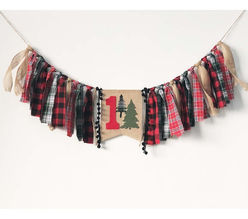 Lumberjack Trona Para Decoración De 1er Cumpleaños, Diseño D