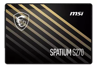 Ssd Msi Spatium S270 480gb 2.5 Sata Iii 500/450 Mb/s Color Negro