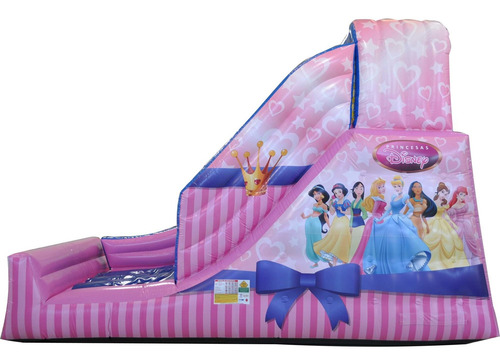 Tobogã Hiper Princesas Com Motor Soprador