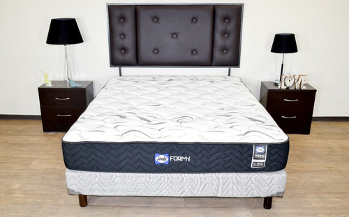 Colchón Sealy Altima Para Cama King Size Color Azul Marino