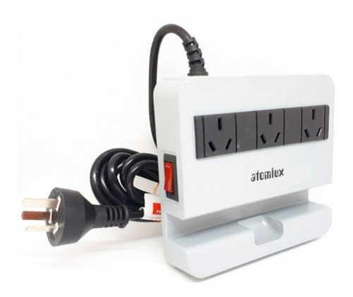 Imagen 2 de 6 de Estabilizador Protector Tension Atomlux R2200 Estacion Usb