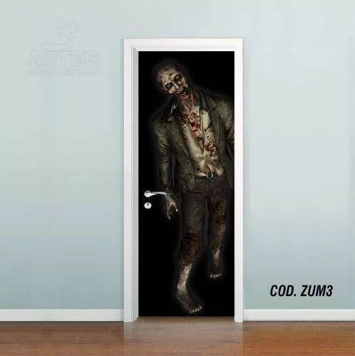 Adesivo De Zombie Para Parede e Porta Mod:93