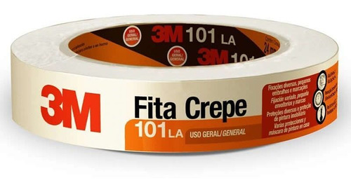 Fita Crepe Uso Geral 101la 3m 18mmx50m