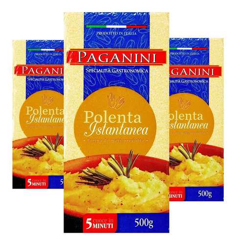 3x Polenta Italiana Paganini 500g