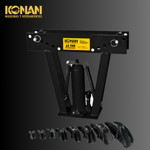 Dobladora De Caños Hidráulica 3 Pulgadas Konan 15 Ton. 8 conformadores 1/2 a 3 Pulgadas Profesional Taller