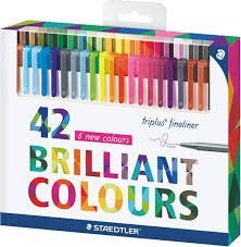 Lapices Staedtler 42 Colores Triplus Fineliner