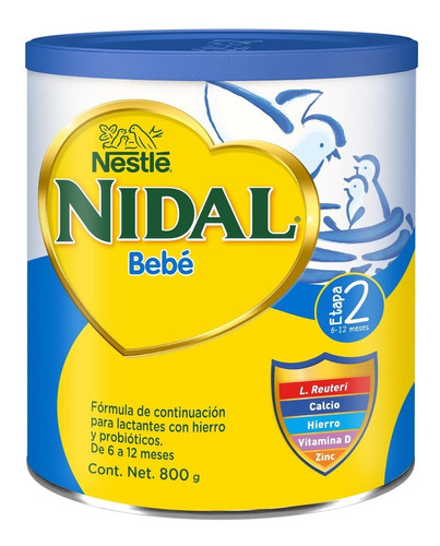 Nidal Formula Infantil Etapa 2 800 Gr