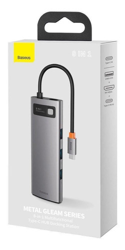 Hub Usb C Adaptador Tipo C Para Hdmi 4k 8 Em 1 Pd 100w