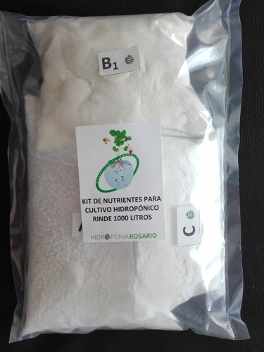 Imagen 2 de 8 de Kit Nutrientes Hidroponia Rinde 1000 Litros.