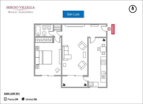 Imagen 2 de 26 de Departamento De Un Dormitorio En Venta En Rosario