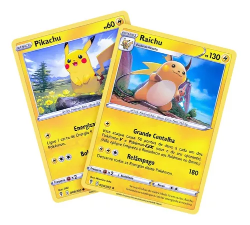 Cartas Pokemon Evoluções - Elétrico (Escolha Livre)