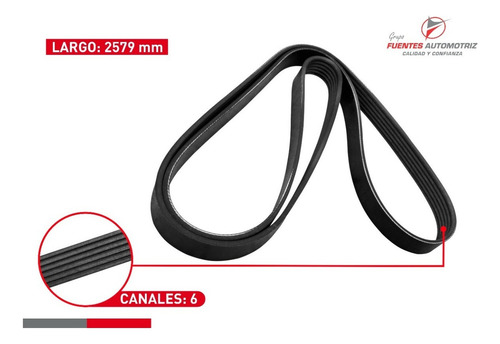 Banda Micro V Alternador Dodge Avenger 2.0 2007 2008 2009
