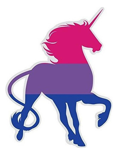 Lgbt Bisexual Unicornio Vinilo Adhesivo Para Uso Interior O