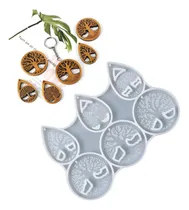Comprar Molde Silicona Colgante Para Resina Epoxi Árbol De La Vida 