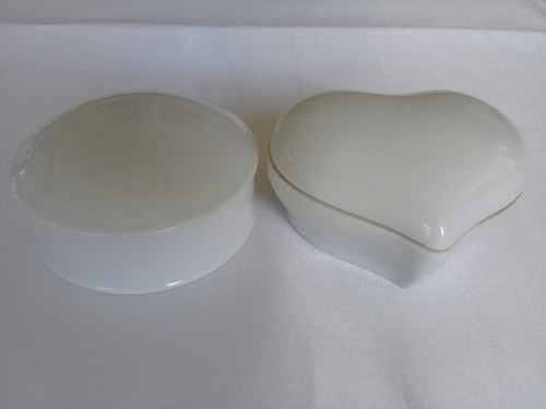 Joyeros De Porcelana Blanca. 