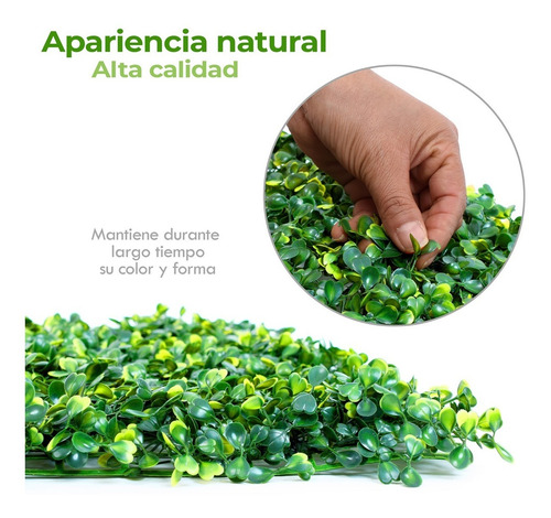 Follaje Artificial Sintetico Para Muro Verde 100 P 60x40cm!
