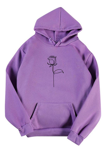 Sudadera Capucha Para Mujer Linda Camisa Manga Larga Cordon