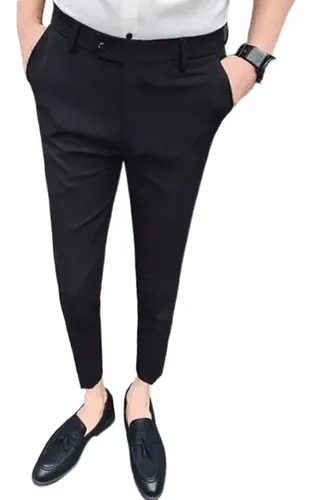 Pantalones de vestir al tobillo 2025 hombre