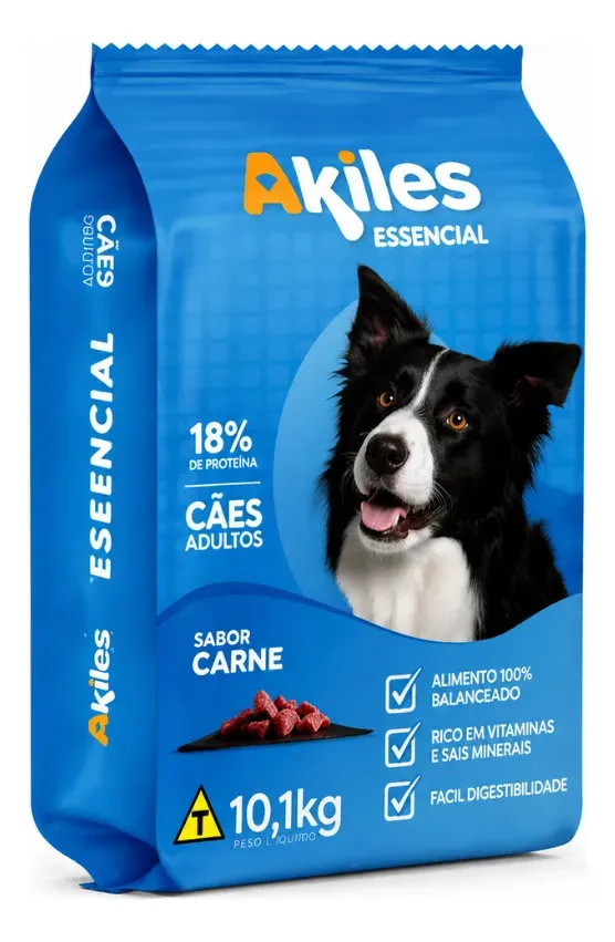 Ração Akiles Adulto Sabor Carne 10,1kg Luck Dog