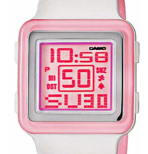 Reloj Casio Digital Rosa Ldf20-4a 50m Crono Alarma Original