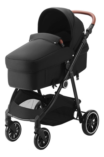 Carreola Bebe Con Portabebe Carriola Baston Negro 3 Ajuste