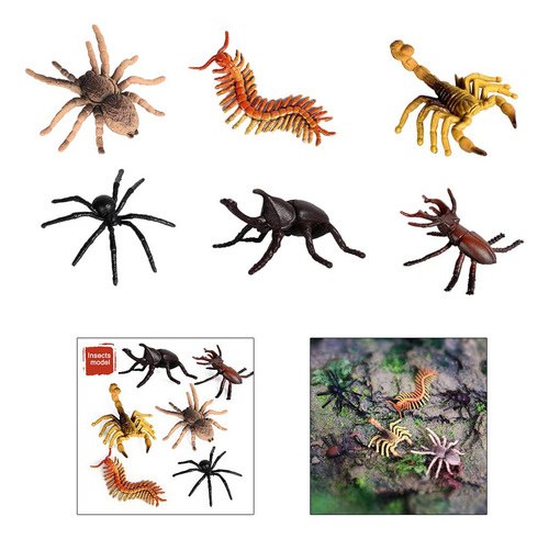 2 Figuras De Insectos De Plástico Variados Insectos Catalpa