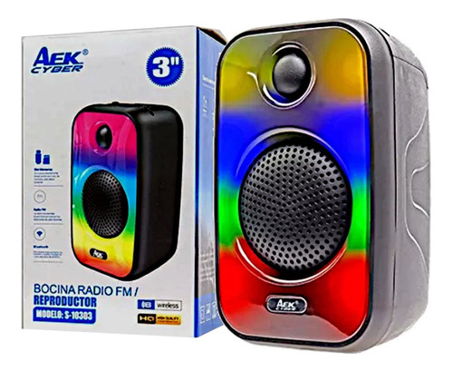 Bocina Recargable Multicolor Bluetooth Portatil Mp3 Fm