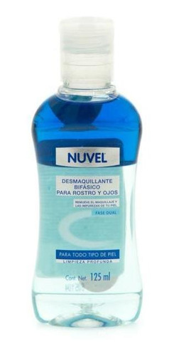 Desmaquillante Bifásico Nuvel Para Rostro Y Ojos 125ml