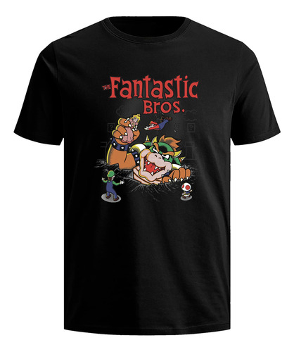 Playera Mario Bros Bowser Hombre Nintendo Gamer Camiseta
