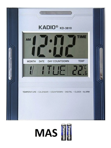 Reloj Pared Kadio Kd3810 Escritorio Termómetro 100% Original