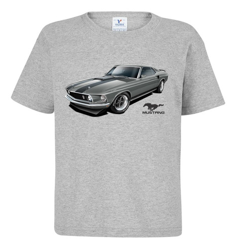 Playera Para Niña Y Niño Mustang Carros