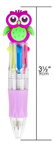 Bolígrafo Multicolor Retráctil Punta Fina 0.7 Mm Paquete 4