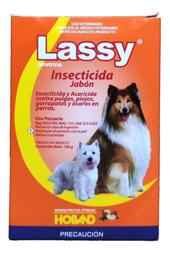 Imagen 1 de 1 de Jabón Lassy Insecticida 100 G Holland Antipulgas Garrapatas