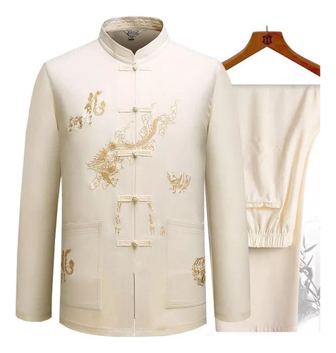 Conjunto De Camisa Y Pantalones Tang Hanfu Kung Fu Wing Chun