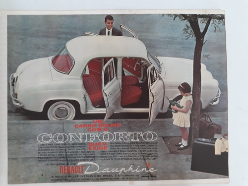 Propaganda Antiga Renault Dauphine 61 