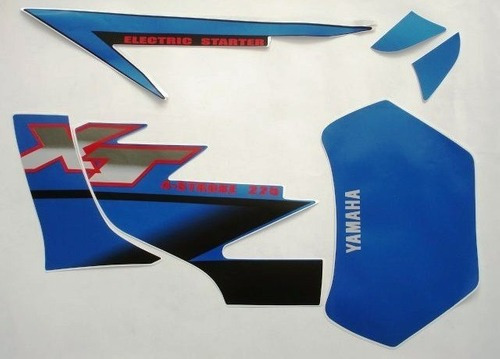 Kit Adesivo Jogo Faixas Yamaha Xt 225 2002 Azul