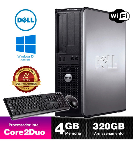 Computador Usado Dell Optiplex Int C2duo 4gb Ddr3 320gb