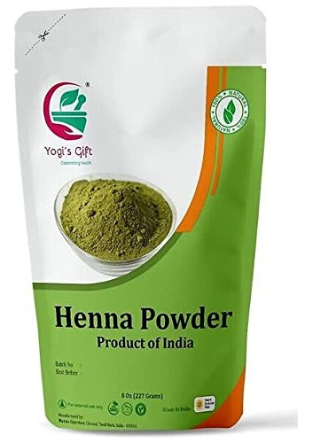 Henna Powder 8 Ozcolor De Cabello Rojo/naranja, 100%natural