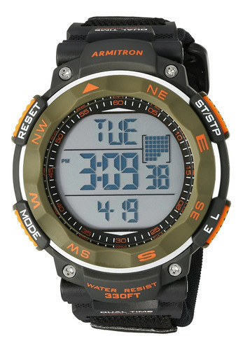 Reloj Hombre Armitron 40-8377dgn Cuarzo Pulso Negro En