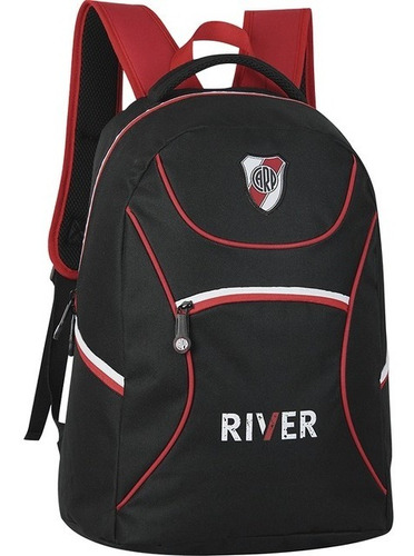 Mochila River Plate Licencia Oficial Escolar Futbol 18''